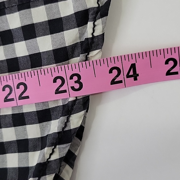 Old Navy Gingham Black and White Shirt SZ M - Picture 8 of 11